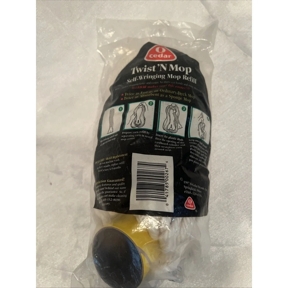 O Cedar Twist 'N Mop Cotton Twist Mop Refill - Opened- New